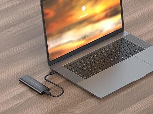Conceptronic DANTE04B M.2 SATA/NVMe USB-C Juodas Korpusas