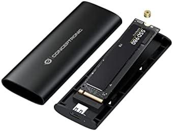 Conceptronic DANTE04B M.2 SATA/NVMe USB-C Juodas Korpusas