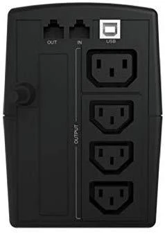 Carruzzo Conceptronic ZEUS01E nepertraukiamo maitinimo resursai (UPS) „Line-Interactive“ 0,65 kVA 360 W 4 AC išvestis(ys / čių)