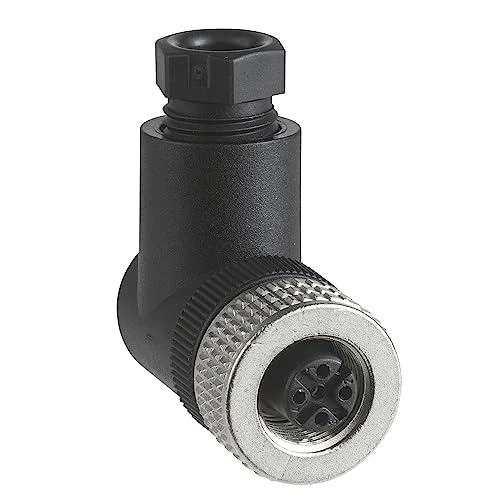 Schneider Electric Female jungtis M12 kampinis 5 kontaktų kabelio riebokšlis Pg7 metalinis (XZCC12FCM50B)