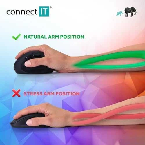 Pelė Connect IT FOR HEALTH Moterys (CMO-2600-BK)