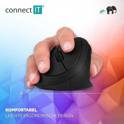 Pelė Connect IT FOR HEALTH Moterys (CMO-2600-BK)