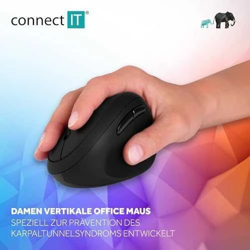 Pelė Connect IT FOR HEALTH Moterys (CMO-2600-BK)