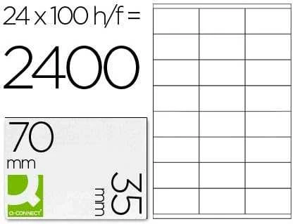 Q-Connect Self Prijunkite lipnias etiketes 70 x 35 mm