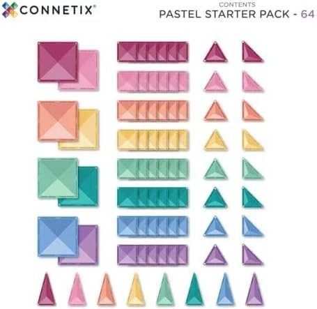 Trefl Connetix Pastelinis STARTER rinkinys 64 dalių
