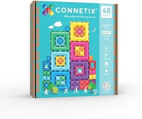 CONNETIX magnetinis konstruktorius - Bright Portal Pack 48d.