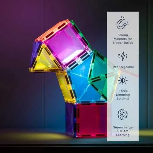 CONNETIX magnetinis konstruktorius - Light Star Pack 28d.