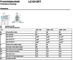 Schneider Electric Schneider maitinimo kontaktorius 3P 12A 230V AC 1NO 1R - LC1D12P7