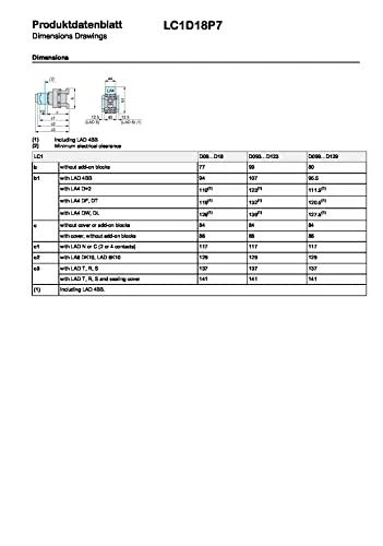 Schneider Electric Schneider maitinimo kontaktorius 3P 18A 230V AC 1NO 1NC - LC1D18P7