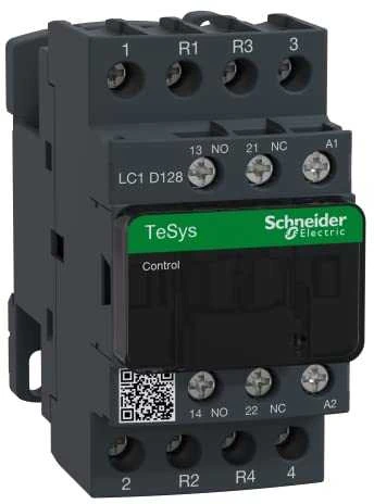Schneider Electric „Schneider“ maitinimo kontaktorius 25A AC-1 2NO 2C 48V AC 1NO 1C (LC1D128E7)