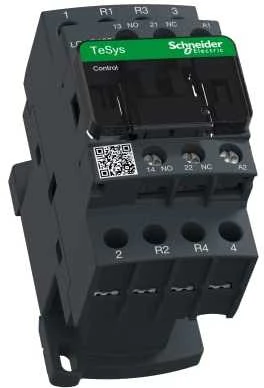 Schneider Electric „Schneider“ maitinimo kontaktorius 25A AC-1 2NO 2C 48V AC 1NO 1C (LC1D128E7)