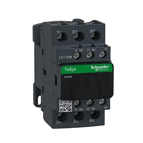 Schneider Electric „Schneider“ maitinimo kontaktorius 38A 3P 24V AC 1NO 1NC (LC1D38B7)