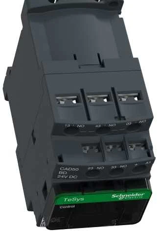 Schneider Electric Schneider pagalbinis kontaktorius 10A 5NO 0R 24V DC (CAD50BD)