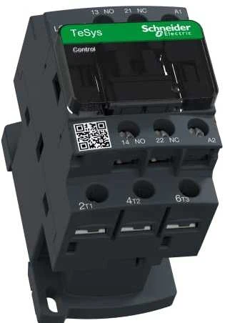 Schneider Electric „Schneider“ maitinimo kontaktorius 18A 3P 110V AC 1NO 1NC (LC1D18F7)