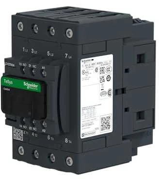 Schneider Electric „Schneider“ maitinimo kontaktorius 80A AC-1 4P 230V AC 1NO 1NC EVK (LC1DT80AP7)