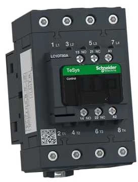 Schneider Electric „Schneider“ maitinimo kontaktorius 80A AC-1 4P 230V AC 1NO 1NC EVK (LC1DT80AP7)