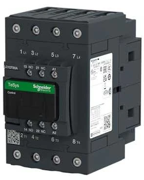 Schneider Electric „Schneider“ maitinimo kontaktorius 80A AC-1 4P 230V AC 1NO 1NC EVK (LC1DT80AP7)