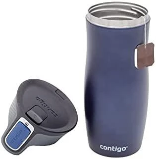 Termo puodelis Contigo West Loop 2.0 470 ml, mėlynas