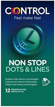 Control Non Stop prezervatyvai 12 vienetų