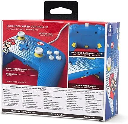 Power A PowerA ENWIRED CONTROLLER - MARIO POP ART/ Nintendo Switch