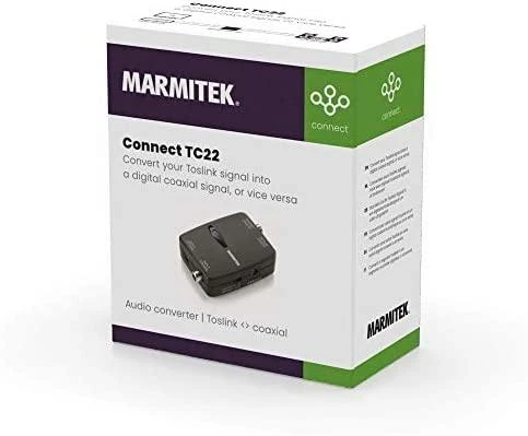 Marmitek Connect TC22 garso keitiklis Juoda
