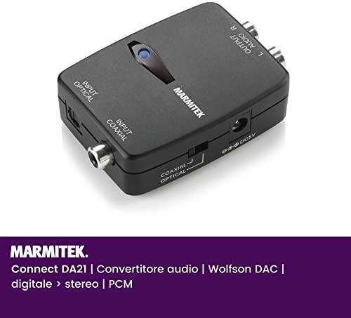 Marmitek Connect DA21 garso keitiklis Juoda