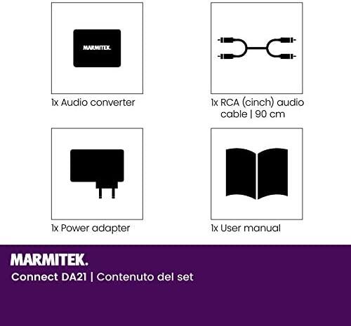 Marmitek Connect DA21 garso keitiklis Juoda