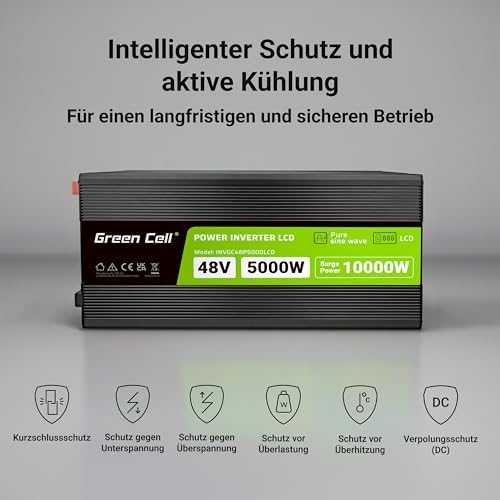 Green Cell Žalias Cell Automobilio maitinimo inverteris Žalias Cell® 12V–230V, 500W/1000W