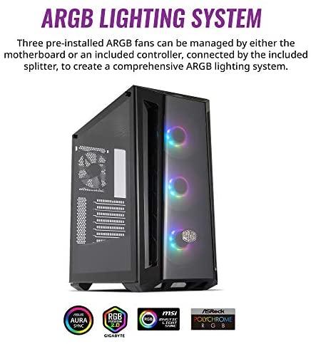 Cooler Master MasterBox MB520 ARGB „Midi Tower“ Juoda