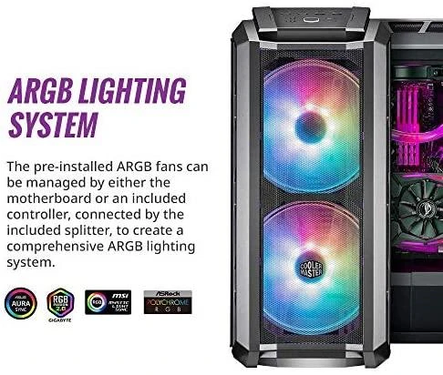 Cooler Master MasterCase H500P tinklelis ARGB „Midi Tower“ Pilka