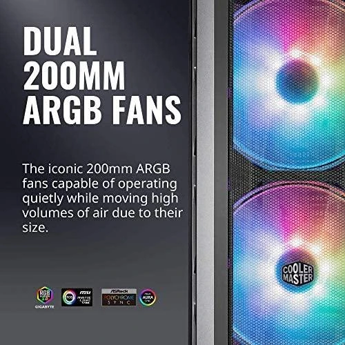 Cooler Master MasterCase H500P tinklelis ARGB „Midi Tower“ Pilka