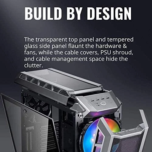 Cooler Master MasterCase H500P tinklelis ARGB „Midi Tower“ Pilka