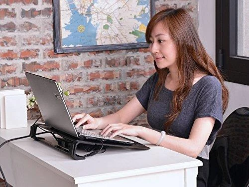 Cooler Master NotePal U3 Plus nešiojamojo kompiuterio aušintuvas iki 19" 1,1kg, Juodas, 435 x 333 x 76 mm