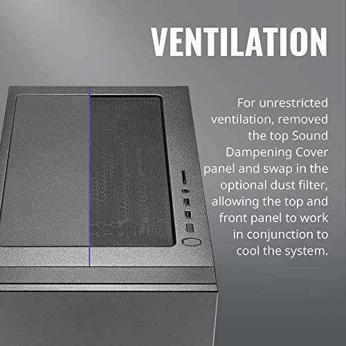PC korpusas COOLER MASTER Silencio S400 without TG mATX Case