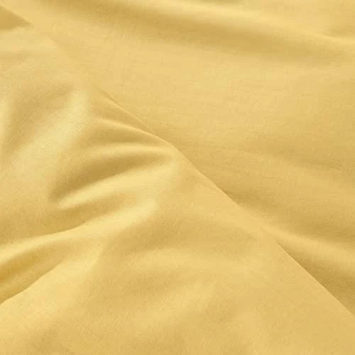 Eurofirany NOVA COLOUR POS/NOVAC/MU/PO Medvilninis antklodės užvalkalas su satino blizgesiu, 220X200 cm, spalva: garstyčių