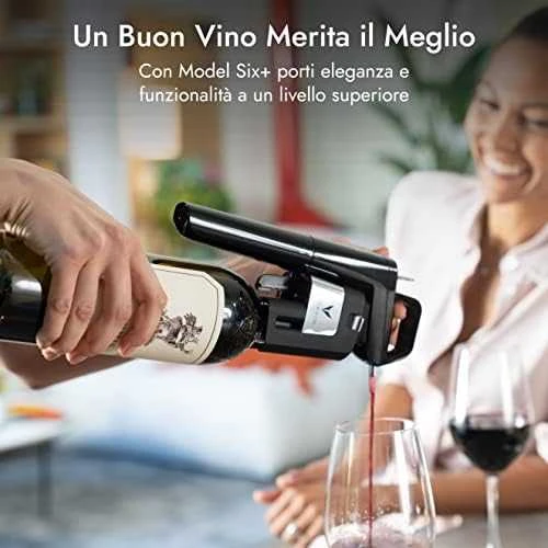 CORAVIN Timeless Six+ vyno konservavimo sistema - Piano Juodas