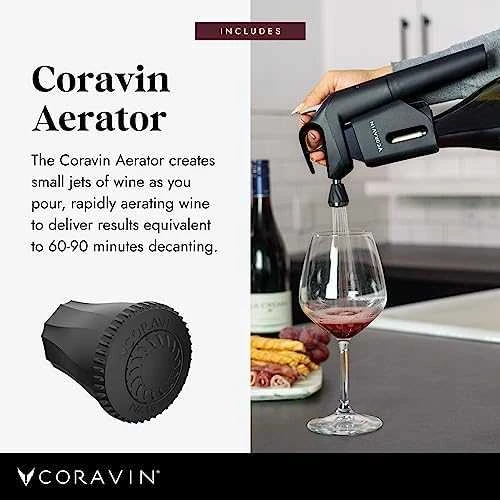 Coravin Timeless Three + Wine Preservation System - Juodas
