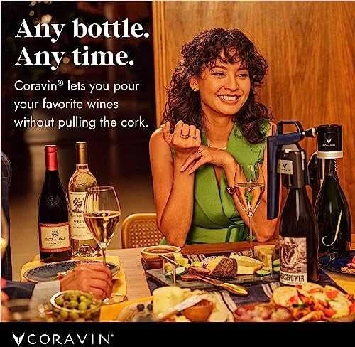 Coravin vyno sistema vakarienės metu