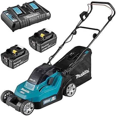 Makita akumuliatorinė vejapjovė DLM382PT2 2x18V 38cm 2x5.0Ah