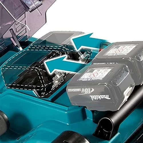Makita akumuliatorinė vejapjovė DLM382PT2 2x18V 38cm 2x5.0Ah