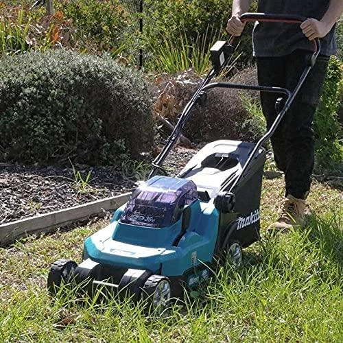 Makita akumuliatorinė vejapjovė DLM382PT2 2x18V 38cm 2x5.0Ah