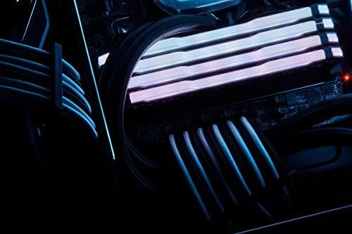 „Corsair Premium Sleeved SATA“ kampinis kabelis, baltas 60 cm – 2 vnt. pakuotėje