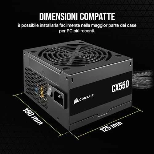 Maitinimo blokas Corsair CX550 CP-9020277-EU, 80 Plus Bronze
