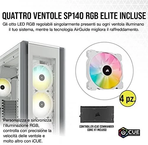 Corsair iCUE 7000X RGB grūdintas stiklas Baltas CC-9011227-WW