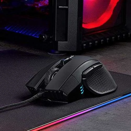 Corsair Ironclaw FPS/MOBA žaidimų pelė, Juoda