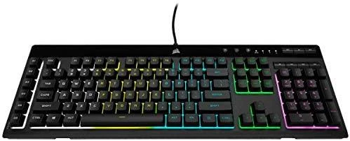 Žaidimų klaviatūra Corsair K55 RGB Pro su 5 zonų RGB pašvietimu, ENG išdėstymas