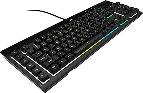 Žaidimų klaviatūra Corsair K55 RGB Pro su 5 zonų RGB pašvietimu, ENG išdėstymas