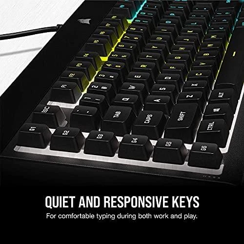 Žaidimų klaviatūra Corsair K55 RGB Pro su 5 zonų RGB pašvietimu, ENG išdėstymas