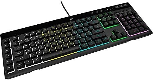 Žaidimų klaviatūra Corsair K55 RGB Pro su 5 zonų RGB pašvietimu, ENG išdėstymas