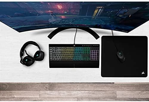 Žaidimų klaviatūra Corsair K55 RGB Pro su 5 zonų RGB pašvietimu, DE išdėstymas